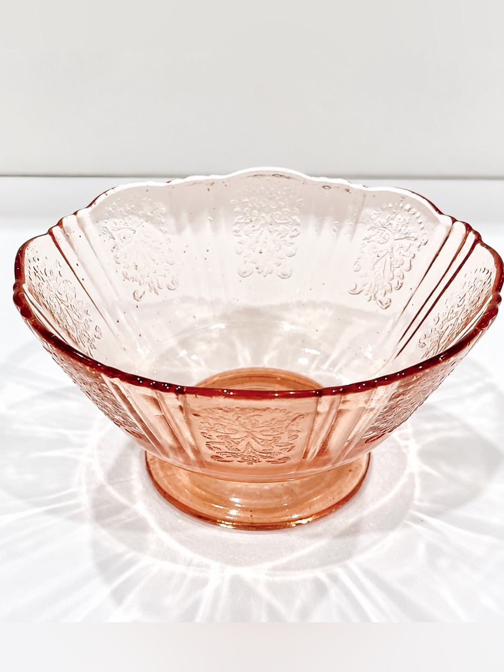 ☀️☀️2/$10 MacBeth Evans "American Sweetheart" Low Footed Sherbet Dessert Bowl